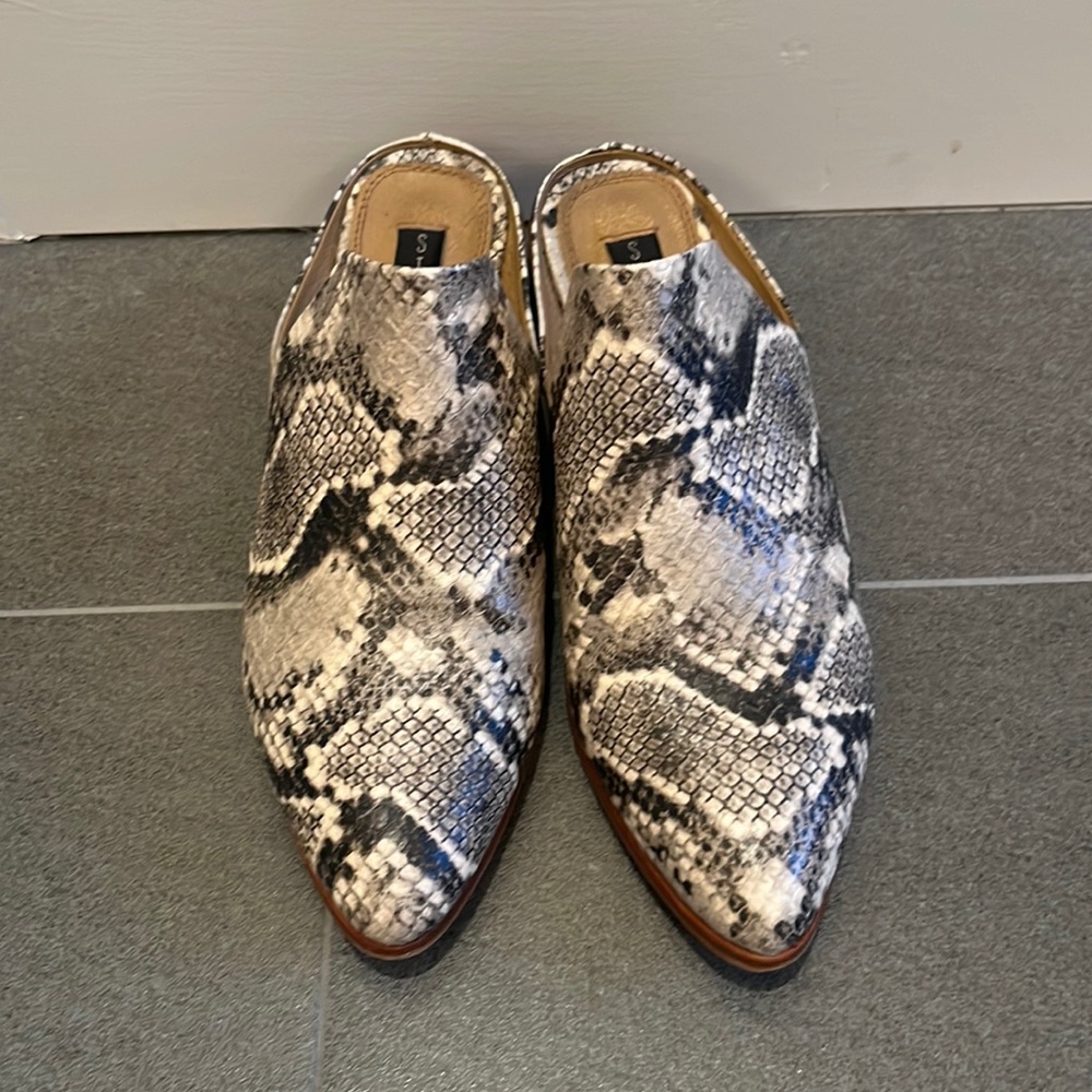 Steve Madden Snakeskin Mules